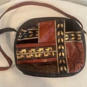 Sharif Patchwork Leather Crossbody Bag